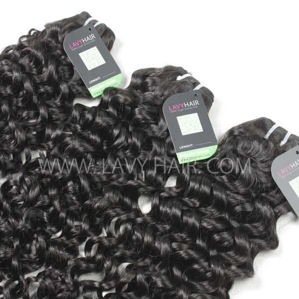 Regular Grade mix 3 or 4 bundles Brazilian Italian Curly Virgin Human Hair Extensions