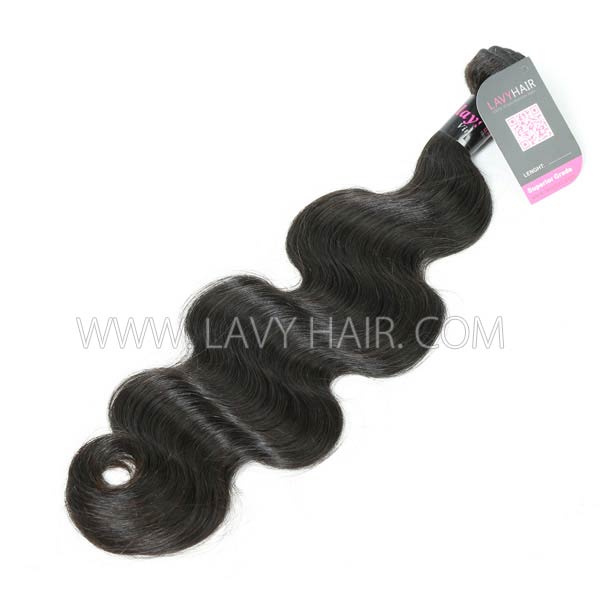 Superior Grade mix 3 bundles with lace closure Malaysian Body wave Virgin Human hair extensions