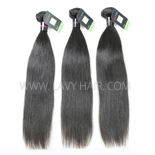 Regular Grade mix 3 or 4 bundles Malaysian Straight Virgin Human hair extensions