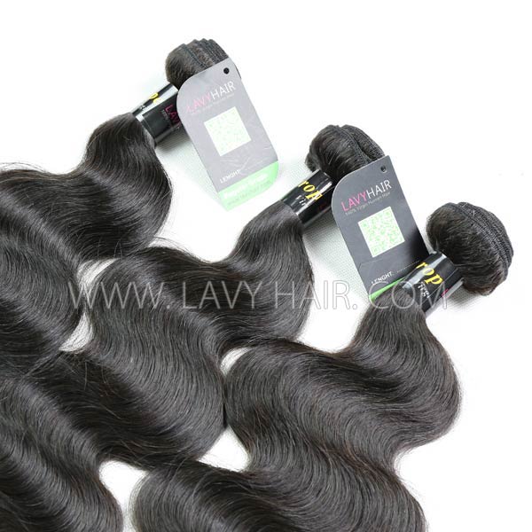 Regular Grade mix 3 bundles with silk base closure 4*4" European Body Wave Virgin Human hair extensions