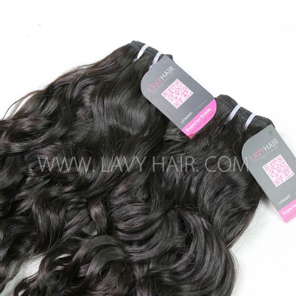 Superior Grade mix 4 bundles with lace closure European natural wave Virgin Human hair extensions