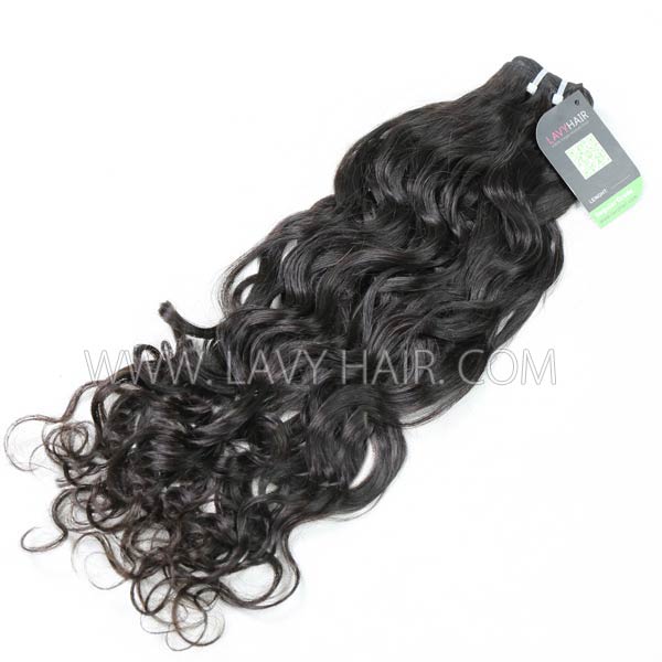 Regular Grade 1 bundle Mongolian Natural Wave Virgin Human hair extensions