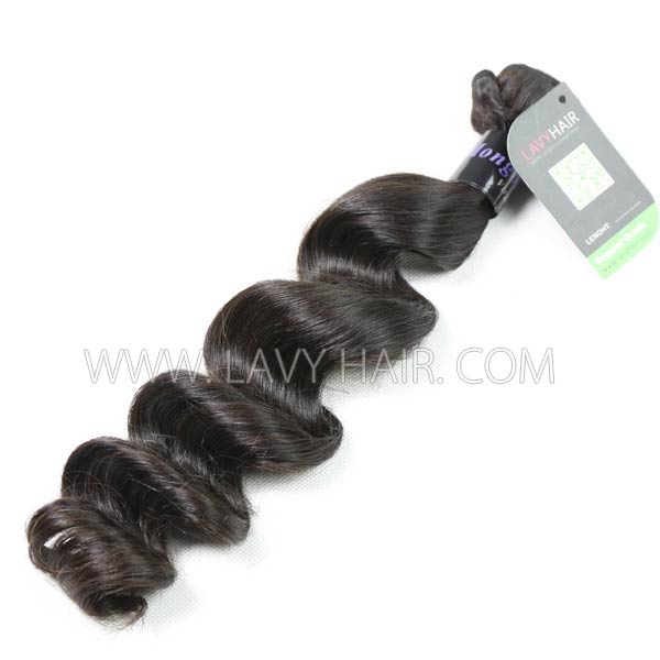 Regular Grade 1 bundle Mongolian Loose Wave Virgin Human hair extensions