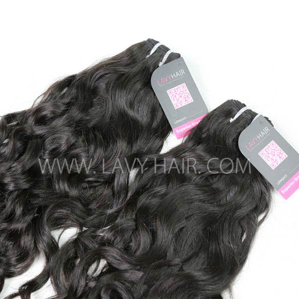Superior Grade mix 3 or 4 bundles Burmese natural wave Virgin Human hair extensions