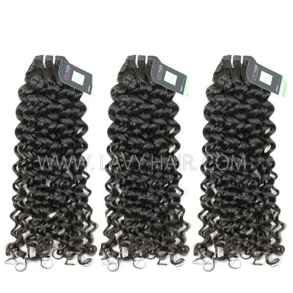 Regular Grade mix 3 or 4 bundles Malaysian Italian Curly Virgin Human Hair Extensions