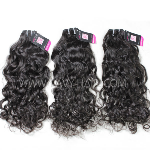 Superior Grade mix 3 bundles with 13*4 lace frontal closoure Cambodian Natural Wave Virgin Human Hair Extensions