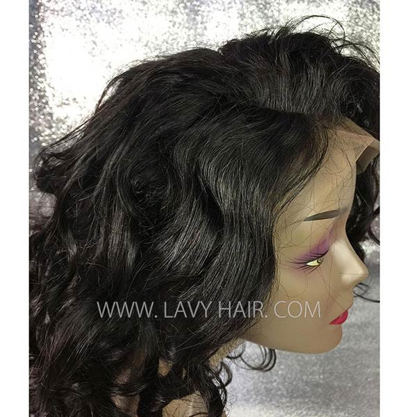 180% Density Full Lace Bob Wigs Human Wave Hair FWS02