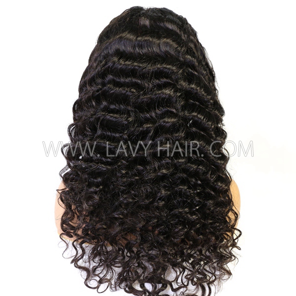 130% Density Full Lace Wigs Loose Wave Human Hair Swiss Transparent Lace