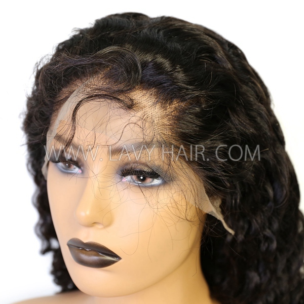 130% Density Full Lace Wigs Loose Wave Human Hair Swiss Transparent Lace