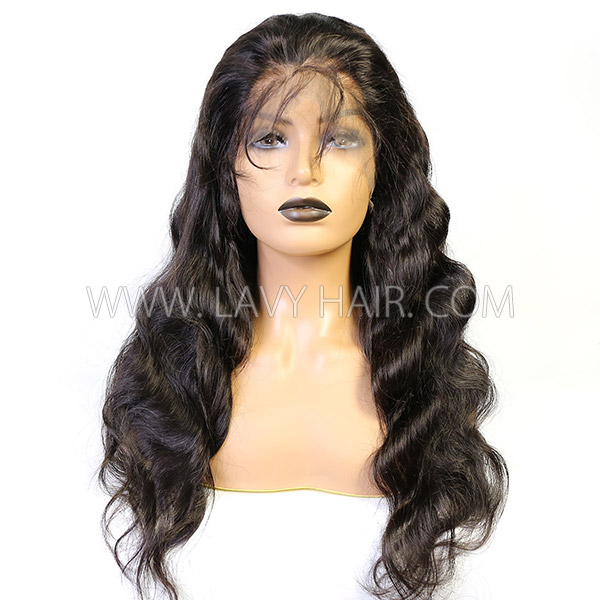 130% Density Silk Base Top Closure Full Lace Wigs Body Wave Human Hair