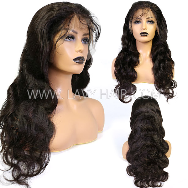 130% Density HD Lace &Transparent Lace 360 Lace Frontal Wigs Body Wave Premium Quality Human Virgin Hair For Ponytail Wig Styling