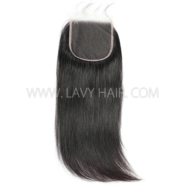 Superior Grade HD Lace Closure 4*4 5*5 Preplucked Natural Hairline Undetectable Melted Lace 100% Human Hair Swiss Lace