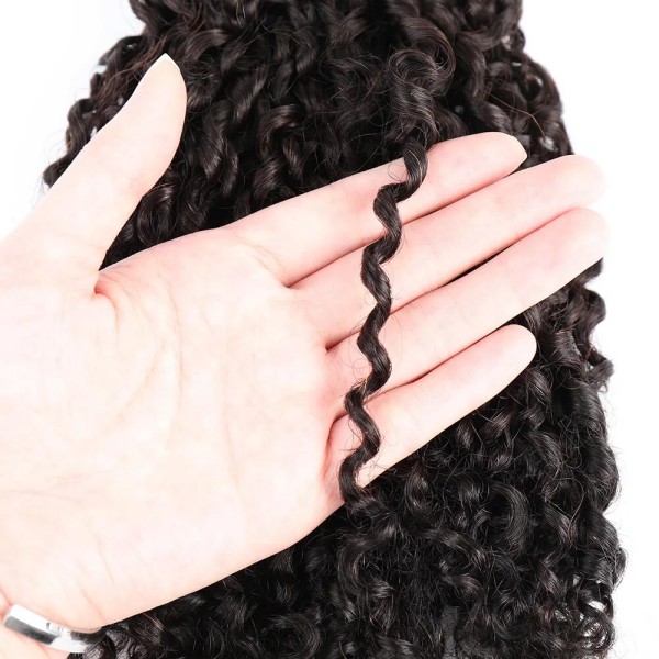 Super Double Drawn Luxury Curly (Same Full From Top To Tip) Virgin Human Hair Extensions 105 Grams/1 Bundle