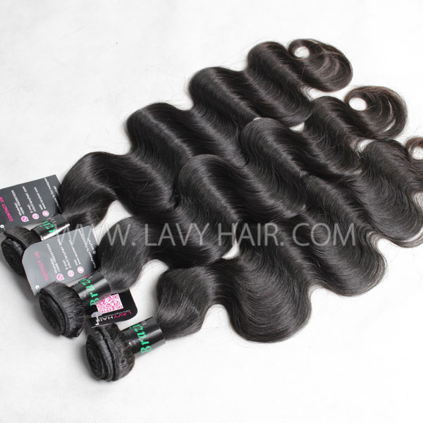 12-40 inch Superior Grade 1 bundle body wave Virgin Human hair extensions Brazilian Peruvian Malaysian Indian European Cambodian Burmese Mongolian