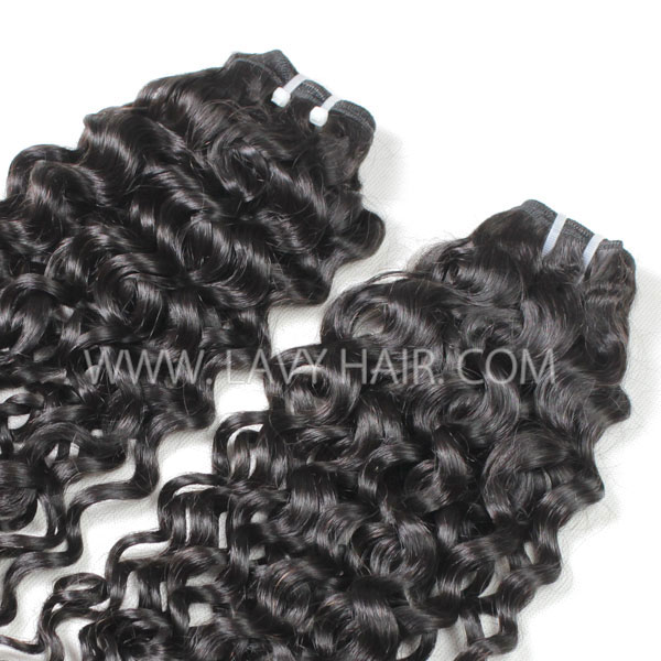 Superior Grade 1 Bundle Italian Curly Virgin Human Hair Extensions Brazilian Peruvian Malaysian Indian European Cambodian Burmese Mongolian