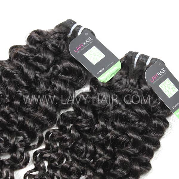Regular Grade 1 Bundle Indian Italian Curly Virgin Human Hair Extensions
