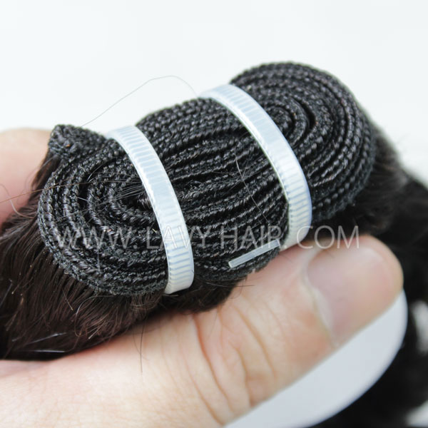 Superior Grade 1 Bundle Italian Curly Virgin Human Hair Extensions #1b color Brazilian Peruvian Malaysian Indian European Cambodian Burmese Mongolian