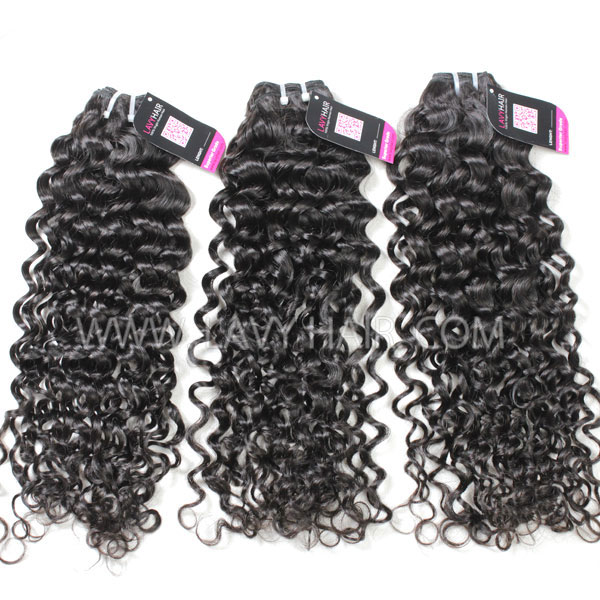 Superior Grade 3/4 bundles Italian Curly Virgin Human Hair Extensions  Brazilian Peruvian Malaysian Indian European Cambodian Burmese Mongolian