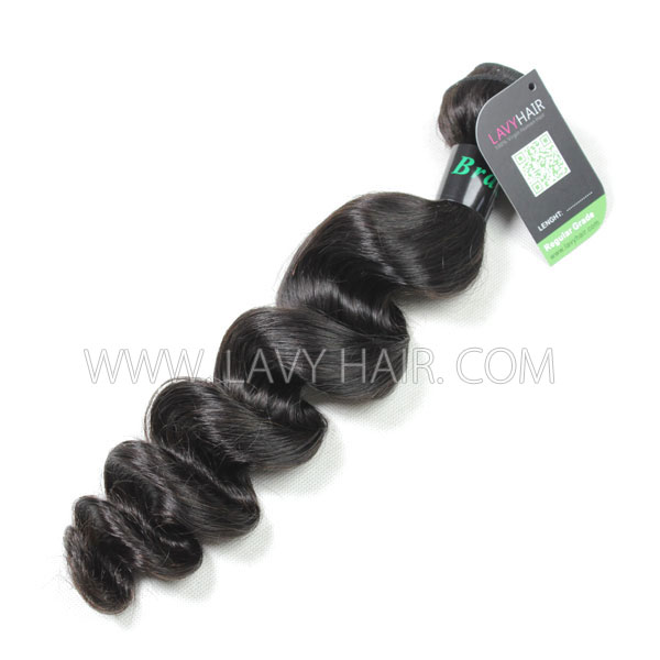 Regular Grade 1 bundle Brazilian Loose Wave Virgin Human hair extensions