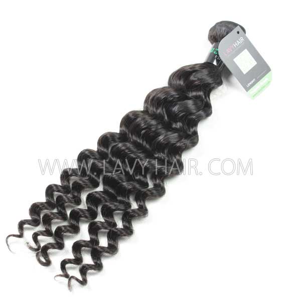 Regular Grade 1 Bundle Brazilian Deep Wave Virgin Human Hair Extensions