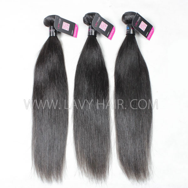 (All texture link)Superior Grade 3 bundles with 6*6 7*7 lace closure Deal Transparent /HD Lace Virgin Human Hair Extensions