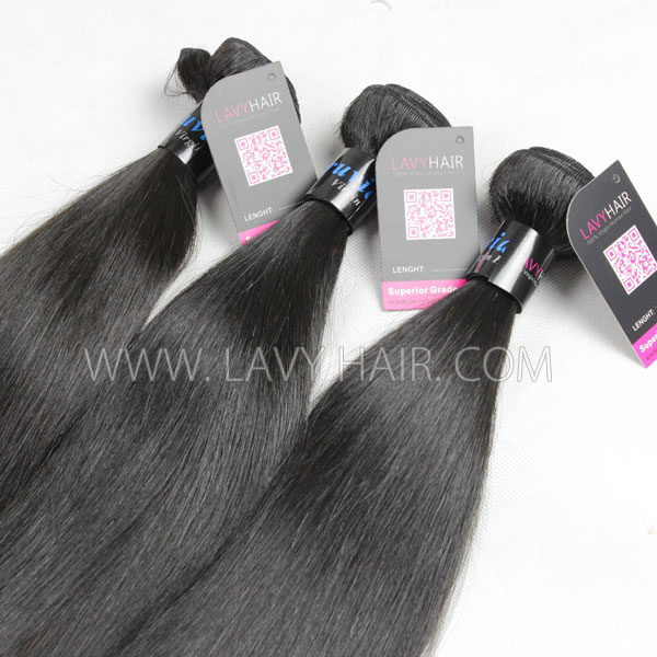 (New)Superior Grade 3 bundles with 6*6 7*7 lace closure Deal Transparent /HD Lace Virgin Human Hair Extensions