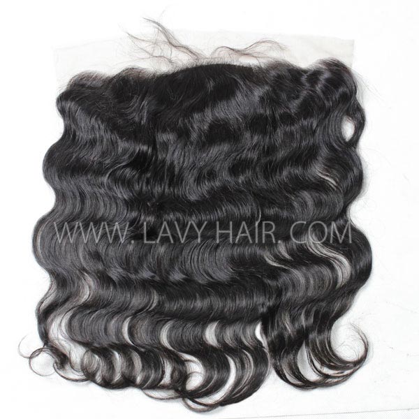 )All Texture Link) Superior Grade 13*4 Silk Base Lace Frontal 4C Kinky Edge  Human Virgin Hair Transparent Swiss Lace
