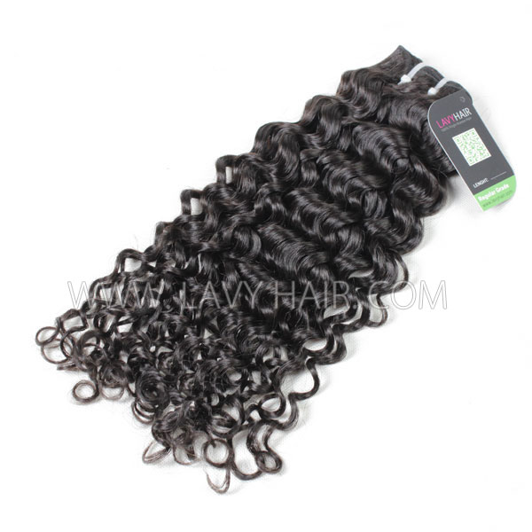 Regular Grade 1 Bundle Peruvian Italian Curly Virgin Human Hair Extensions