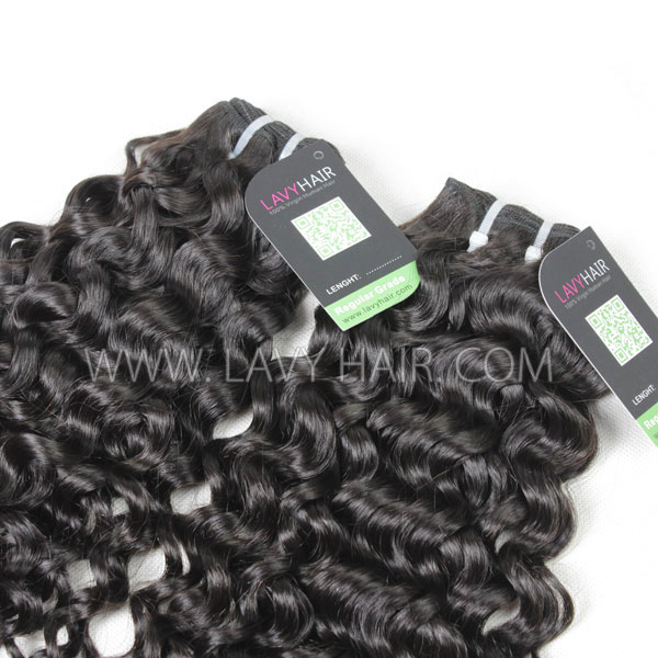 Regular Grade mix 3 or 4 bundles Peruvian Italian Curly Virgin Human Hair Extensions