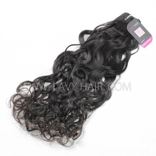 Superior Grade 1 bundle Indian Natural Wave Virgin Human Hair Extensions