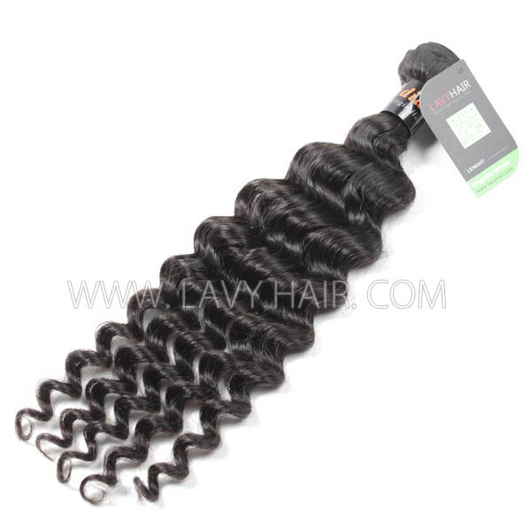 Regular Grade 1 Bundle Indian Deep Wave Virgin Human Hair Extensions