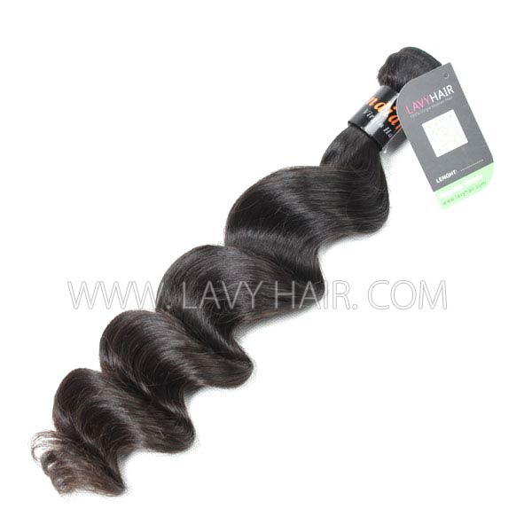 Regular Grade 1 bundle Indian Loose Wave Virgin Human hair extensions