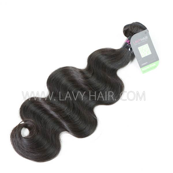 Regular Grade 1 bundle Malaysian Body Wave Virgin Human hair extensions