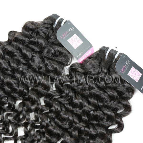Superior Grade mix 3 or 4 bundles Malaysian Italian Curly Virgin Human Hair Extensions