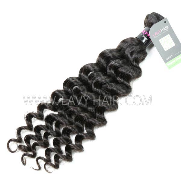 Regular Grade 1 Bundle Malaysian Deep Wave Virgin Human Hair Extensions