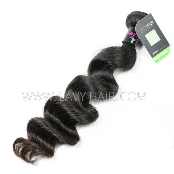 Regular Grade 1 bundle Malaysian Loose Wave Virgin Human hair extensions