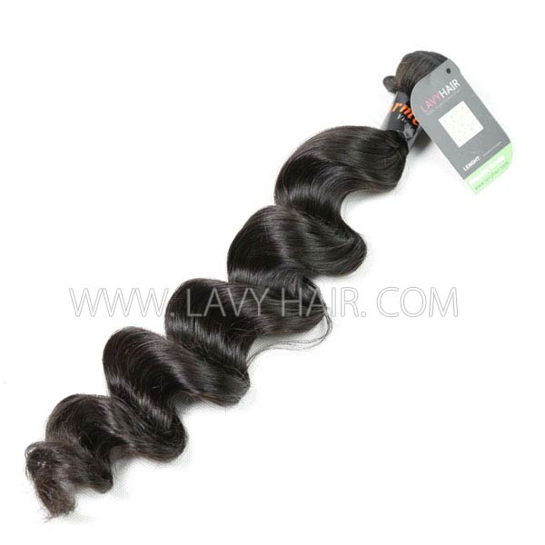 Regular Grade 1 bundle Burmese Loose Wave Virgin Human hair extensions