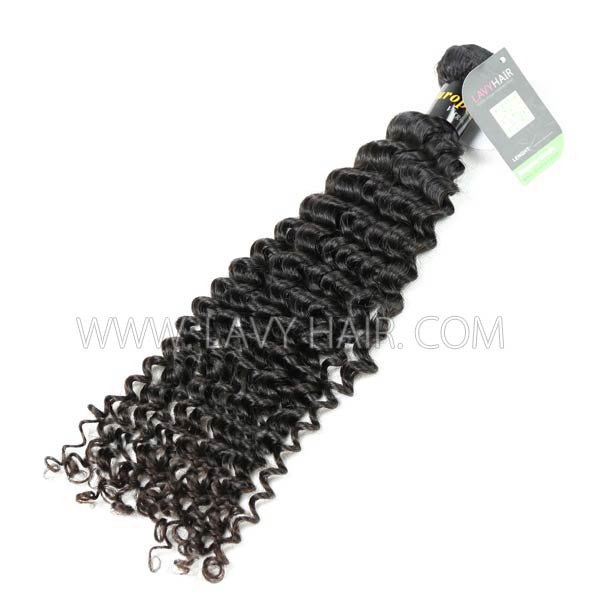 Regular Grade 1 Bundle European Deep Curly Virgin Human Hair Extensions