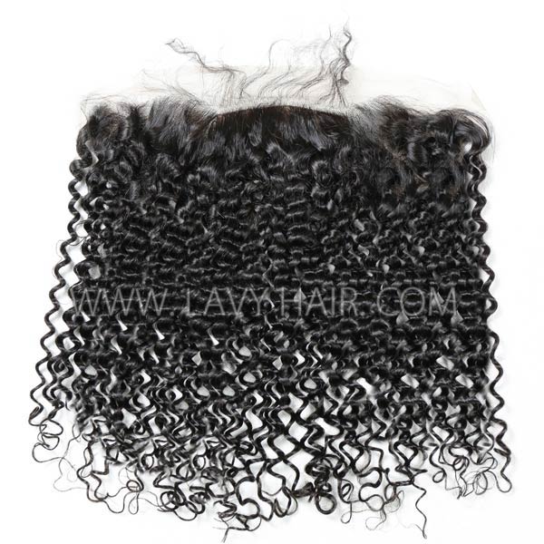 Silk Base Frontal (13*4)  Deep curly hair Human medium brown