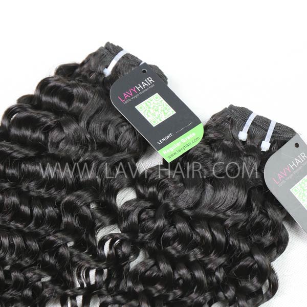 Regular Grade mix 3 or 4 bundles Mongolian Italian Curly Virgin Human Hair Extensions