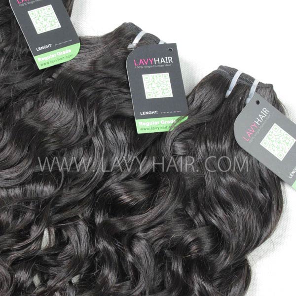 Regular Grade 1 bundle Burmese Natural Wave Virgin Human hair extensions