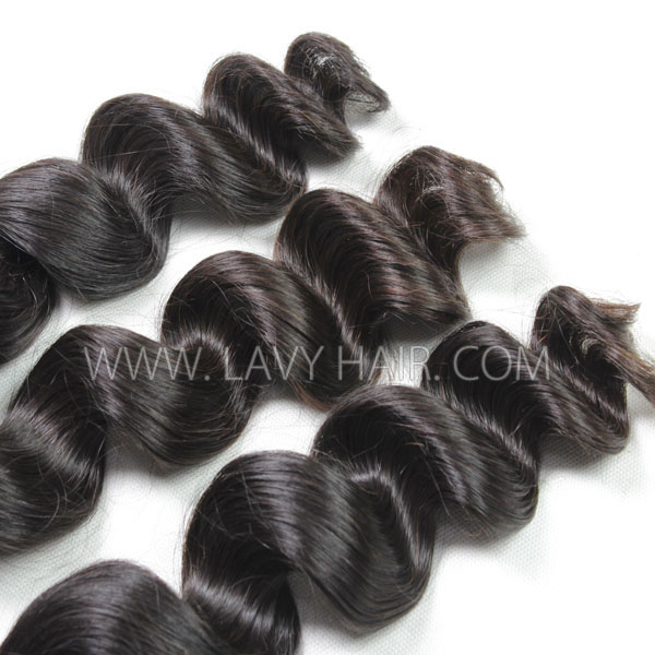 Superior Grade 4 bundles with silk base closure 4*4" loose wave Virgin hair Brazilian Peruvian Malaysian Indian European Cambodian Burmese Mongolian