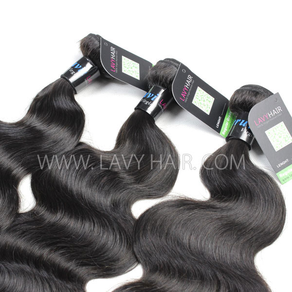 Regular Grade 1 Bundle Peruvian Body Wave Virgin Human Hair Extensions