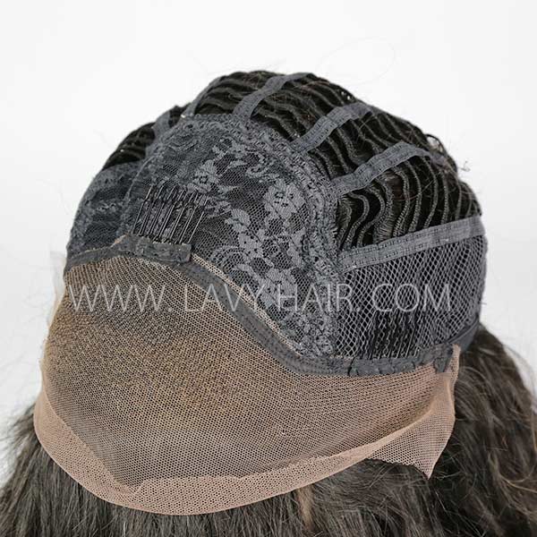 Lace Frontal Wigs With Bangs 130% Density Body Wave Human Hair