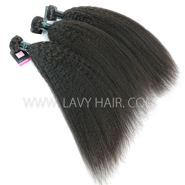 Advanced Grade 3  bundles with 4*4 5*5 lace closure Kinky Straight Transparent /HD Lace Virgin hair Brazilian Peruvian Malaysian Indian