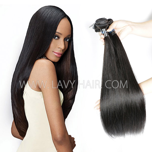 Regular Grade mix 3 or 4 bundles Peruvian Straight Hair Virgin Human Hair Extensions