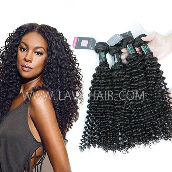 Superior Grade 3/4 bundles Deep Curly Virgin Human Hair Extensions Brazilian Peruvian Malaysian Indian European Cambodian Burmese Mongolian