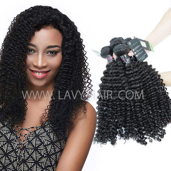 Regular Grade mix 3 or 4 bundles Malaysian Deep Curly Virgin Human Hair Extensions