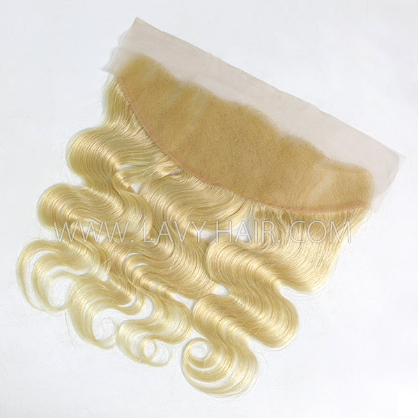 (New)Transparent #613 Ear to ear 13x4 & 13x6 Lace Frontal Straight and Body Wave Human hair