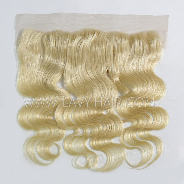 (New)Transparent #613 Ear to ear 13x4 & 13x6 Lace Frontal Straight and Body Wave Human hair